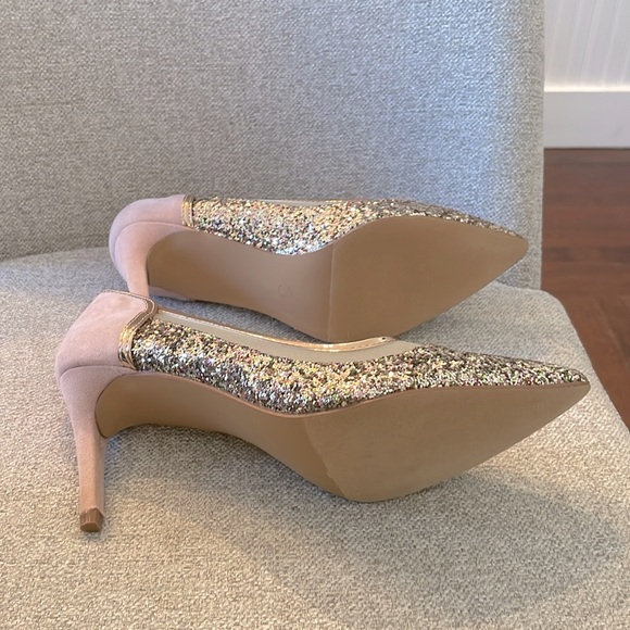 New! Rose gold glitter heels - Journee Collection - Picture 3 of 7